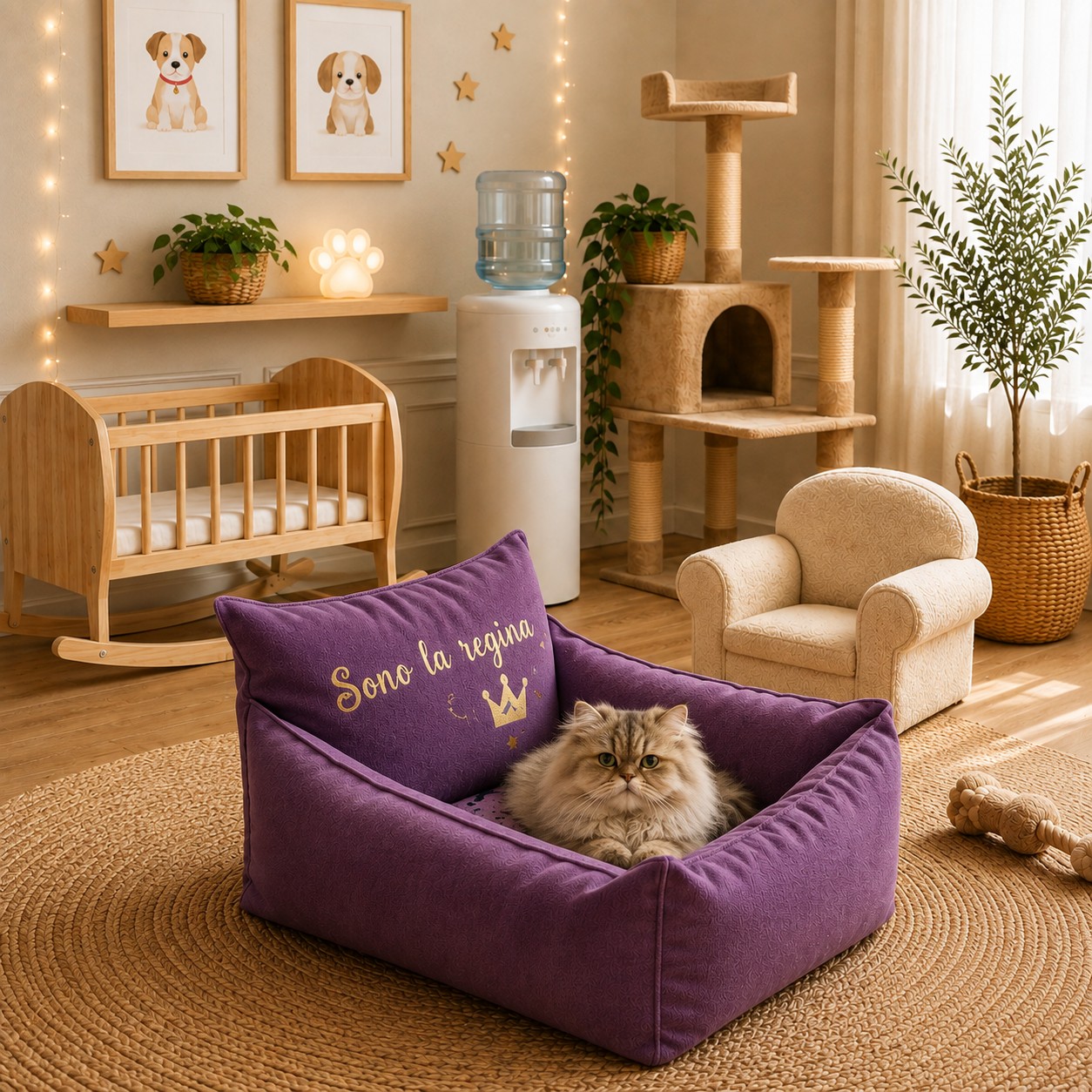 Cuccia Divanetto Artigianale in Cotone per Cani